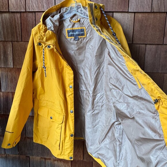 NWOT Eddie Bauer Dijon Gold Charly Waterproof Rain Jacket in Women's X-Large - Picture 8 of 16